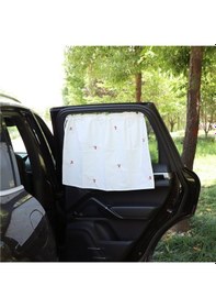 Resim Sones Araba Pencere Yaz Isı Yalıtımı Güneşlik Perde Pamuk Güneş Bloğu Kiraz 