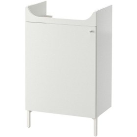 Resim Lavabo Dolabı, Beyaz, 50x83 Cm Beyaz 