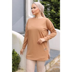 Resim Yeni Stil Bej Arma Detay Tunik 10020 ( Lisinya ) 