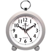 Resim Justup Çalar Saat Yuvarlak Masa Saati Sizi Sessizce Uyandırır Yatak Odası Ofis İçin Mükemmel Çalışır --- Gri Diğer 