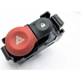 Resim Renault Modus Dörtlü Sinyal Flaşör Merkezi Kilit Düğmesi Anahta 