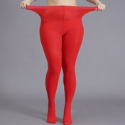 Resim Plus Size Casual Çoraplar, Kadınların Artı Katı Yüksek Yükselişli Esnek Çoraplar ve Çorapları 