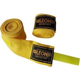 Resim Kogam Leon Elastik Boks, Kick Boks Ve Muay Thai Bandajı 3,5 Metre Sarı 