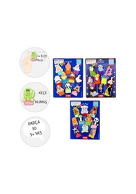Resim 3 Set - 30 Parça Tox Evcil. Vahşi ve Uçan Hayvanlar Parmak Kukla 