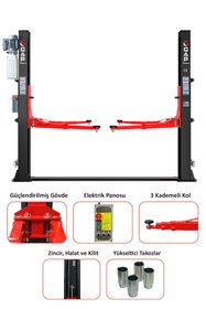 Resim G GAPTOOLS 4 Ton Tam Otomatik Iki Sütunlu Hidrolik Lift GPL102I 