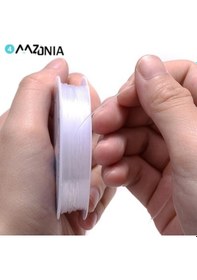 Resim Zcjb 0.4-1.2mm Şeffaf Streç Elastik Kristal Hattı Boncuk Halat Halat Takı Kordon Tel Konu Dıy El Yapımı Bilezik Kolye-76306 