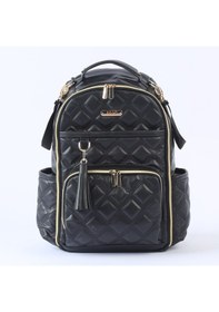 Resim My 7300 Oeste Deri Anne Bebek Bakım Sırt Çantası Siyah 001 