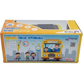 Resim Mey İthalat Sesli Ve Işıklı Çarp Dön Sevimli Okul Otobüsü Sarı 
