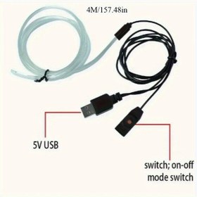 Resim Oldfriend 2025 Yeni Araç İçi Led Şerit Işık Kiti 157.48inch Usb Güçlü Dayanıklı Enerji Verimli 