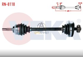 Resim Renault Clio Sol Aks İnce Abs 44 Diş 