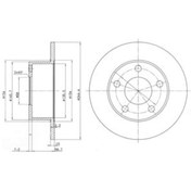 Resim Vw Passat 1.8 T 4Motion 2001-2005 Delphi Arka Fren Diski 