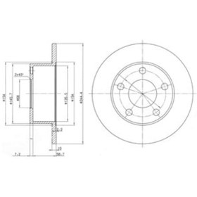 Resim Vw Passat 1.8 T 4Motion 2001-2005 Delphi Arka Fren Diski 