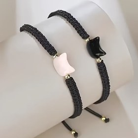 Resim 2 Sevimli Kedi Şekilli El Örgüsü Bilezikler, Moda ve Çok Yönlü Kadın Takıları, Günlük Tatil Giyimine Uygun 
