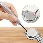 Resim 1pc Premium Alüminyum Saat Arka Kapağı Açma Aracı - Dayanıklı Saat Kapağı Bıçağı Kolay Batarya Değişimi ve Arka Kapağı Çıkarılması için, Kaymaz Tutuş 