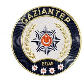 Resim ÇUKUROVA ÜTÜ Gaziantep Polis Kol Arması 3D Plastik TPU, Pedli Yeni Tip, Cırtlı, Standart Ölçü, 1.sınıf Kalite 