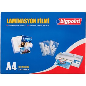 Resim Bigpoint Laminasyon Filmi A4 100 Mikron 100'lü Kutu 
