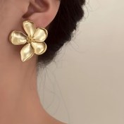 Resim Kadınların Cesur Altın Çiçek Takıları - Vintage Boho Tarzı, Çinko Alaşımlı, Günlük Giyim ve Date Gece için Mükemmel, Delikli Kadın Takıları, Takılar 
