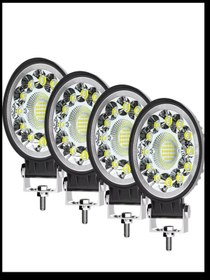 Resim MİRCAR 4 ADET Off Road 33 Led 99 Watt Yuvarlak Traktör Tır Kamyon Tekne Sis Farı 