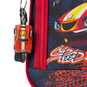 Resim Araba Desenli 4 Tekerlekli Çocuk Valizi, Eğlenceli Seyahat Arkadaşı - Araba Desenli 