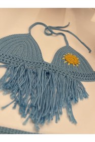 Resim AYDECO Kız Bebek Güneşli Örgü Bikini 