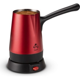 Resim King Fasıl K449 Kahve Makinesi-Kırmızı 