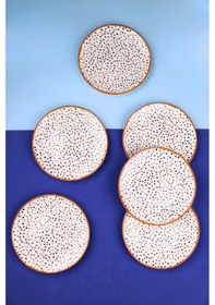 Resim Tabak Evi Porselen Spotty Pasta Tabağı 19,50cm Sp1 6 Kişilik 6 Parça Çok Renkli 