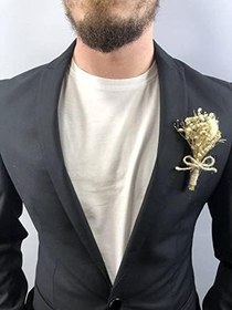 Resim Krem Cipsolu Pamuk Otlu Damat Yaka Çiçeği 10 Adet 