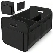 Resim Gateesat Siyah Dayanıklı Katlanır Bagaj Organizatörü Sağlam Kulplu Çok Bölmeli 