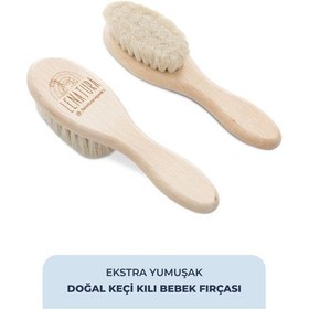 Resim Le Natura Ekstra Yumuşak Doğal Keçi Kılı Bebek Fırçası 