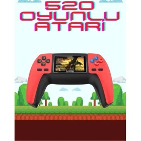 Resim Zero Land Ds-Derin 520 Retro Oyunlu El Konsolu Atari Oyun Konsolu Taşınabilir 