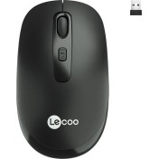 Resim Lecoo WS205 Kablosuz 1600DPI 4 Tuşlu Optik Mouse Siyah 
