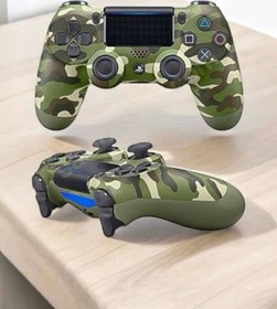 Resim Vemora Kamuflaj Desenli Joystick Uyumlu PS4 Oyun Kolu Yeşil 