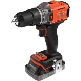 Resim Black&Decker Powerconnect BCD383D2XK-QW 2x2 AH Çift Akülü Darbeli Matkap Set 