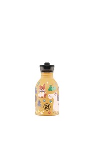 Resim Kids Bottle Farm Friends Pipetli Paslanmaz Çelik Çocuk Su Matarası 250 ml 