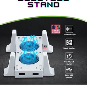 Resim beboncool TYX-0658 Xbox SERİES S 3 KADEMELİ Soğutucu Fan Dikey STAND 