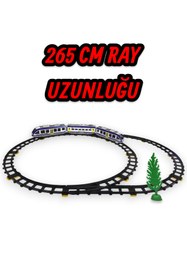 Resim YILDIRIM OYUNCAK Uzaktan Kumandalı Led Işıklı Sesli 49 Parça Raylı Aksesuarlı Manyetik Vagonlu 265 cm Tren Seti 