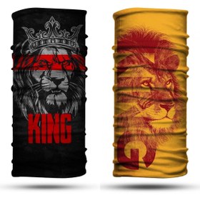 Resim dairaksesuar 2'li Set Bandana Erkek Bandana Kadın Bandana Motosiklet Bandana Boyunluk Balaklava Outdoor 