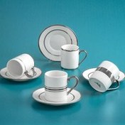 Resim Jumbo Luces Platin 4 Kişilik Kahve Fincan Takımı 