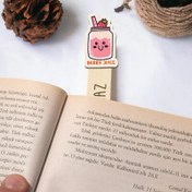 Resim Meyve Suyu Kavanozu İsimli Ahşap Kitap Okuma Ayracı 
