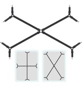 Resim Pandoraplanet [ayak Izi] Çapraz Bağlantı Elemanı Yatak Örtüsü Klipsleri Ayarlanabilir Çarşaf Askıları Jartiyerler Tutucular Ev Tekstili Organize Aletler (Yurt Dışından) 