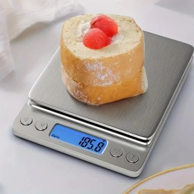 Resim Tp Pratik Dijital Hassas Mutfak Terazisi Hassas Tartı 2000 Gr./0.1 Gr. Hassasiyet ( Lisinya ) 