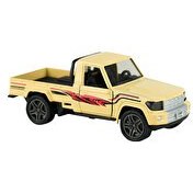Resim Die Cast Çek Bırak Arazi Kamyoneti Krem 
