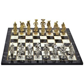 Resim Gifthome Metal Satranç Takımı - Seti Battal ispanyol parlak Ka 
