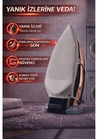 Resim 2 Adet Teflon Ütü Altlığı Yanmaz Parlama Önleyici Ütü Koruma Aparatı Kaygan Taban Tüm Ütülerle Uyumlu 