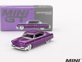 Resim Mini GT 1/64 Lincoln Capri Hot Rod 1954 Purple Metallic MGT00757 