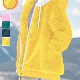 Resim Kadınlar için Şık Peluş Kapüşonlu Ceket - Kışa Hazır Pembe Mont, Beyaz Tüy Gibi Kenarlığa, Fermuarlı İblis Dış Giysi, Çamaşır Makinesinde Yıkanabilir, Çok Renkli Seçenekler (Turkuaz/Yeşil/Sarı/Pembe/Siyah), Kadınlar İçin Ceketler, Kadınlar İçin Ceketl Kadın Sonbahar Ceketi, Kadın Ceketi, Kadınlar için kışlık montlar, Kadın Ceketi, Kadın Ceketleri, Kadınlar İçin Şık Ceketler, Kadınlar İçin Sonbahar Ceketleri, Kadınlar İçin Kışlık Ceketler, Bayan Ceketleri, 