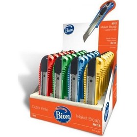 Resim Maket Bıçağı Geniş Mas Bion 9312 Metal Ağızlı 