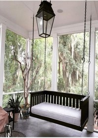 Resim Bamena Wood Bankok Ahşap Salıncak 