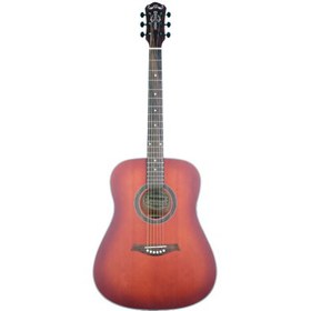 Resim Madison MAG-41M-TRD Trans Red Akustik Gitar (Kılıf-Pena) 