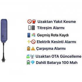 Resim Turkotek 4G GPS Araç Takip Cihazı | 1 YIL KULLANIM DAHİL SIM Kartlı | Araç, Motosiklet, Kamyonet, Scooter 